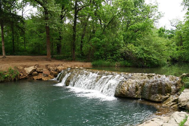 <p>Getty Images</p> The Little Niagara falls in Chickasaw National Recreation Area in Sulphur, Oklahoma