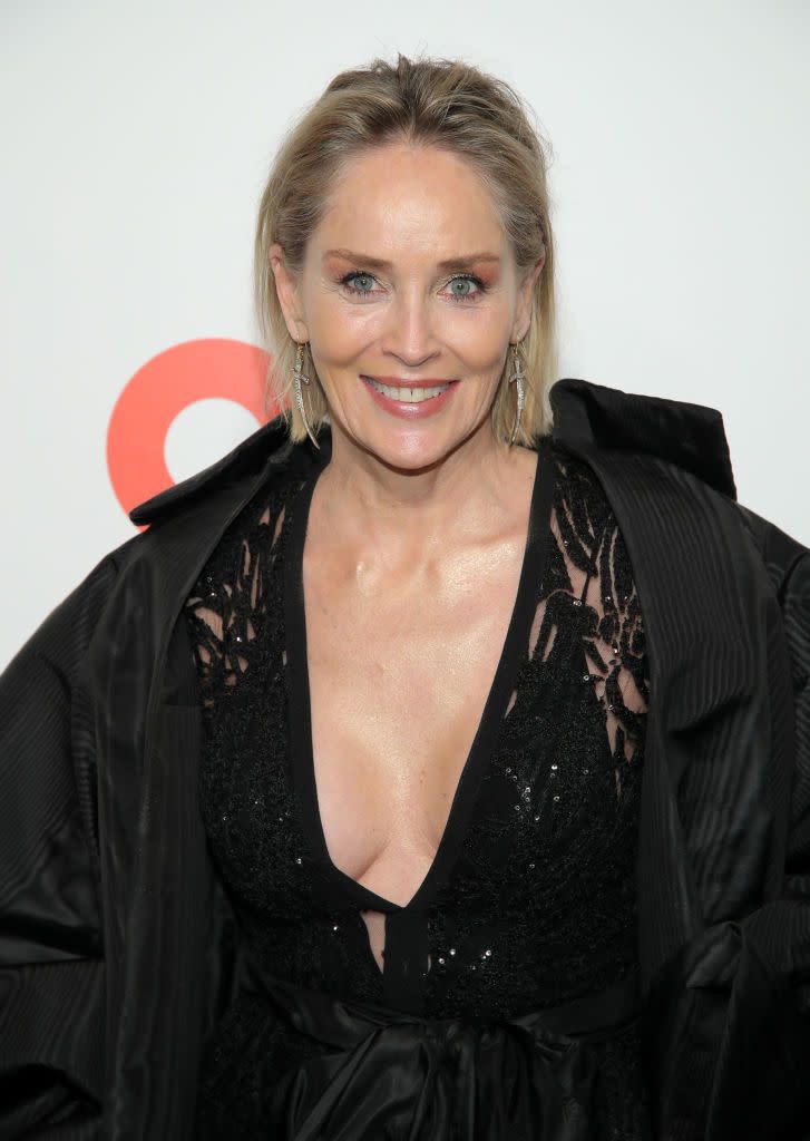 short haircuts for older women sharon stone