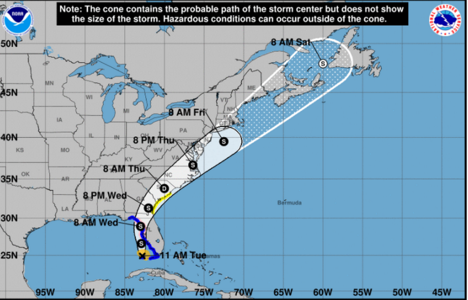 Tropical Storm Elsa is forecast to near hurricane-level strength prior to its Florida landfall.