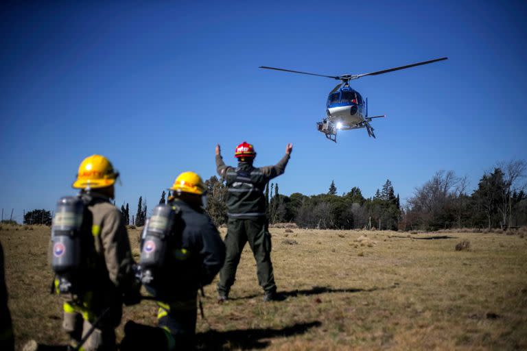 Al contingente lo trasladaron a la localidad cordobesa de Athos Pampa