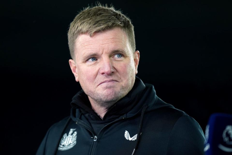 Newcastle head coach Eddie Howe knows the proven winners he wants will cost the club (Mike Egerton/PA) (PA Wire)