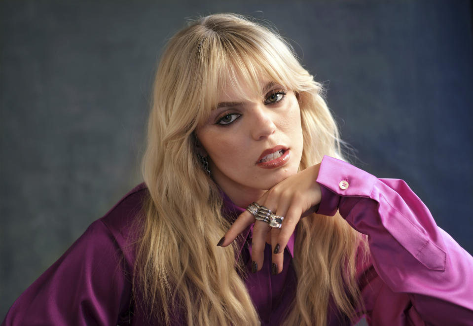 Renee Rapp poses for a portrait on Monday, Nov. 20, 2023, in Los Angeles. Rapp has been named one of The Associated Press' Breakthrough Entertainers of 2023. (AP Photo/Chris Pizzello)