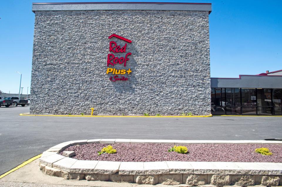 The facade of the newly rebuilt Red Roof Inn Plus &amp; Suites is shown, on May 19, 2022, at the site of the former and renown Holiday Inn in Erie. Future Governor Tom Ridge frequented the former Holiday Inn, which fell into disrepair and was forced to close a couple of years ago.