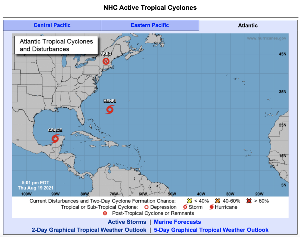 Two Atlantic storms cause damage as a third makes its way to the U.S. 