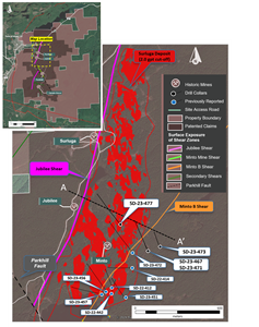 Plan Map of the Drilling Results