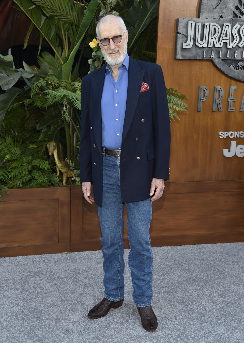 FILE - James Cromwell arrives at the Los Angeles premiere of "Jurassic World: Fallen Kingdom" on June 12, 2018. Cromwell turns 82 on Jan 27. (Photo by Chris Pizzello/Invision/AP, File)