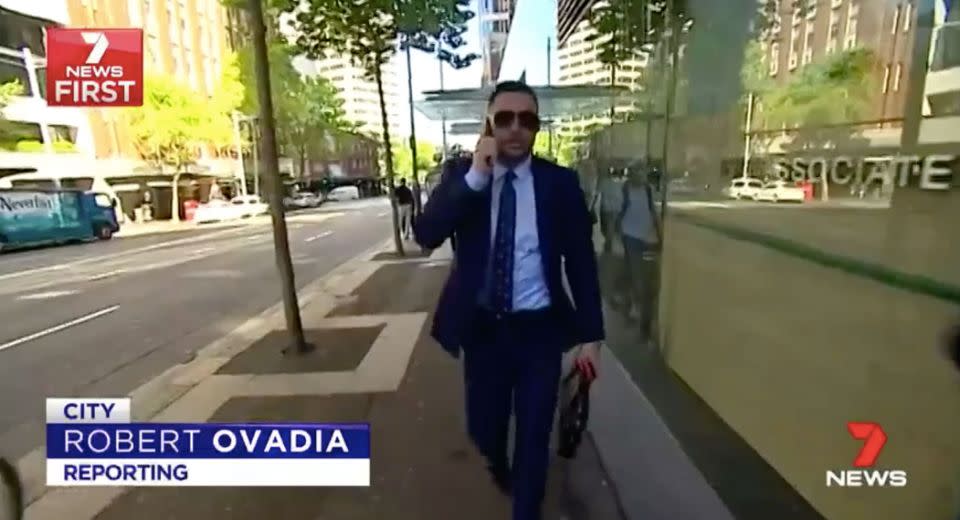Salim Mehajer was tight-lipped as he walked to court on Tuesday. Source: 7 News