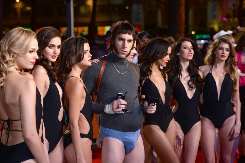 Sacha Baron Cohen as Norman 'Nobby' Grimsby attending the World Premiere of Grimsby held at Odeon Cinema, Leicester Square, London 
