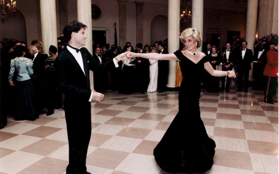 Diana, Princess of Wales dancing with John Travolta - Courtesy of Ronald Reagan Library/EPA