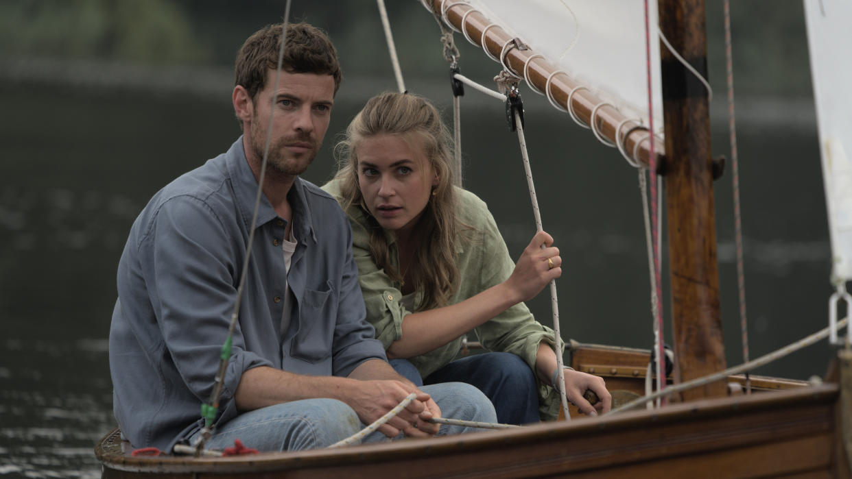 Harry Treadaway and Jeanne Goursaud star in psychological thriller series The Chemistry of Death. (Paramount)