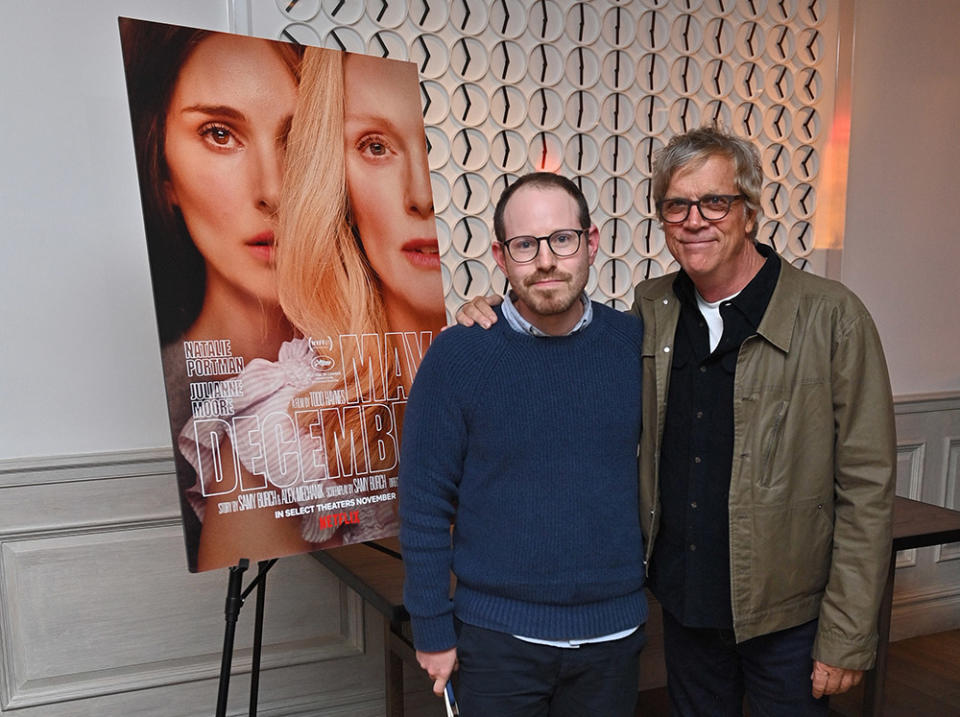 Ari Aster and Todd Haynes attend Netflix's 'May December' NYC Tastemaker Screening at Crosby Street Hotel on September 30, 2023 in New York City.