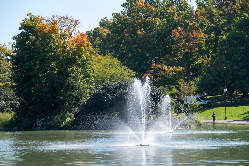 Fountains on Kiwanis Lake help add oxygen to the water. It's all part of a two-year project to make the lake at Farquhar Park both cleaner and "smarter."