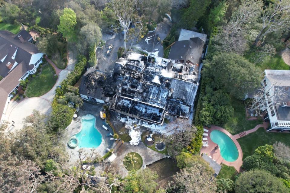 What’s left of model Cara Delevingne’s $7 million LA mansion after a huge blaze swept through the home early Friday morning London Entertainment for NY Post