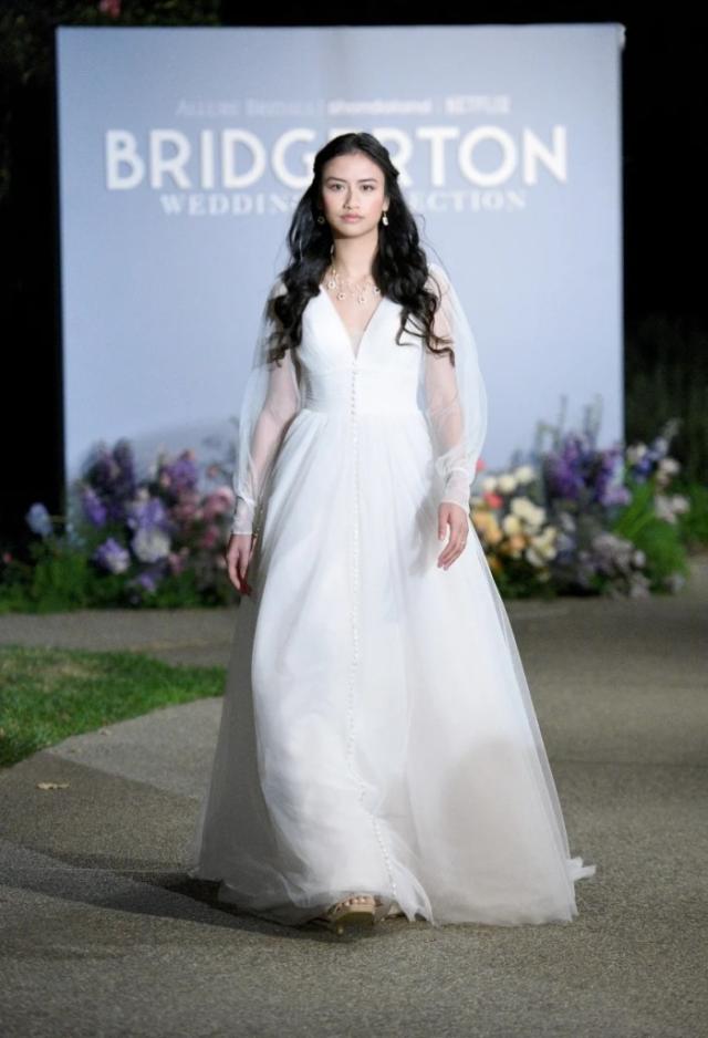 2024 Bridgerton collection launched at Allure Bridals, NETFLIX and  Shondaland event