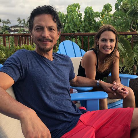 <p>Benjamin Bratt Instagram</p> Benjamin Bratt and Talisa Soto Bratt