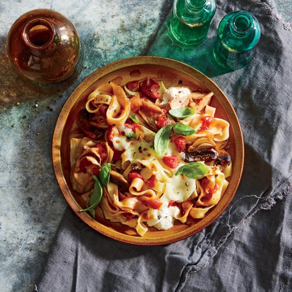 One-Pan Pasta with Ricotta and Artichokes