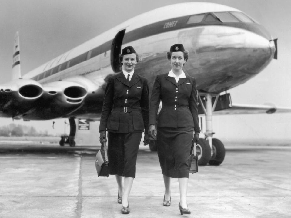 Flight Attendants BOAC Comet 1950