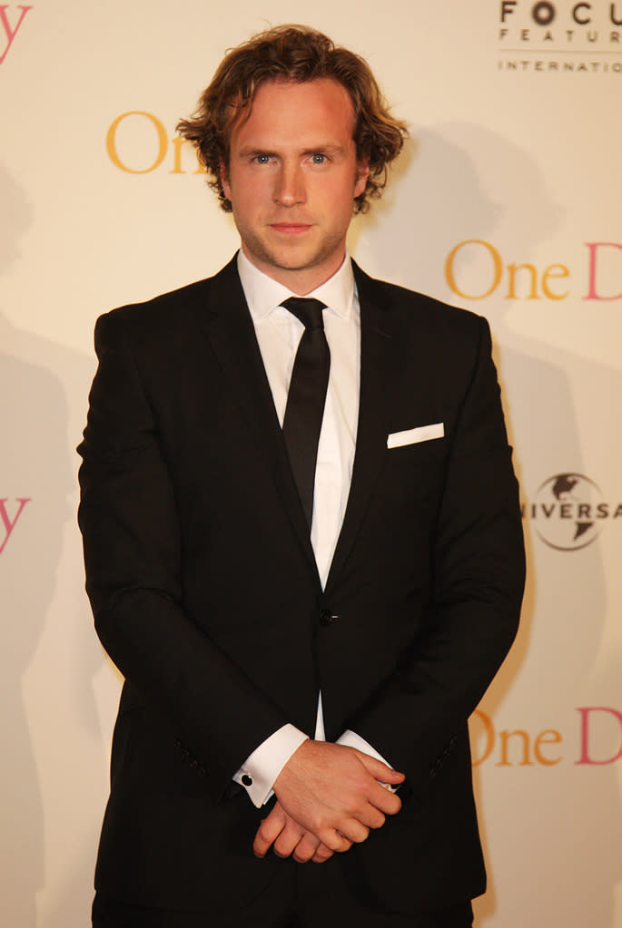 One Day UK Premiere 2011 Rafe Spall