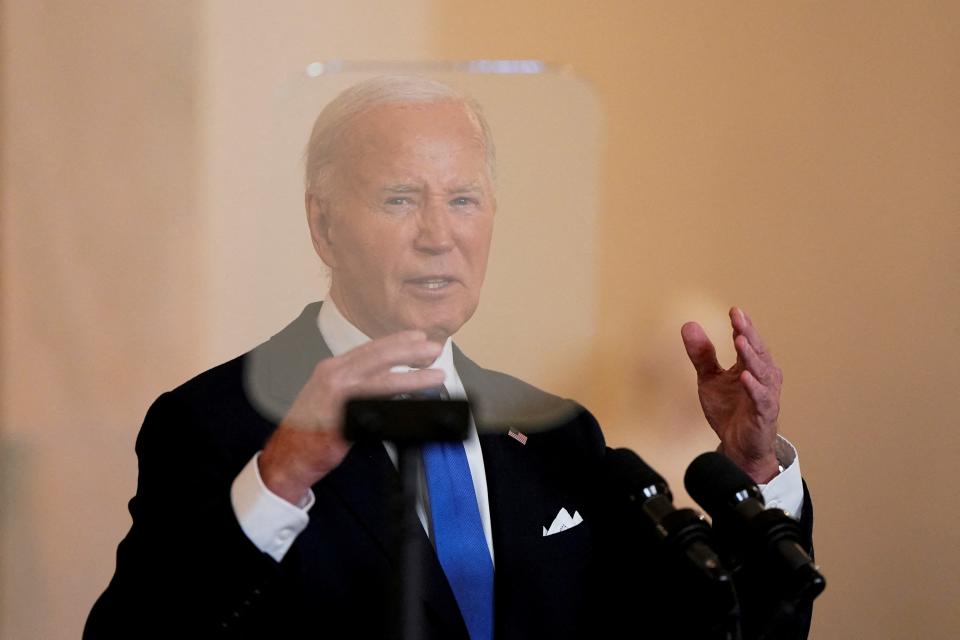 President Joe Biden speaks Monday after the U.S. Supreme Court ruled on former President Donald Trump's bid for immunity from federal prosecution.