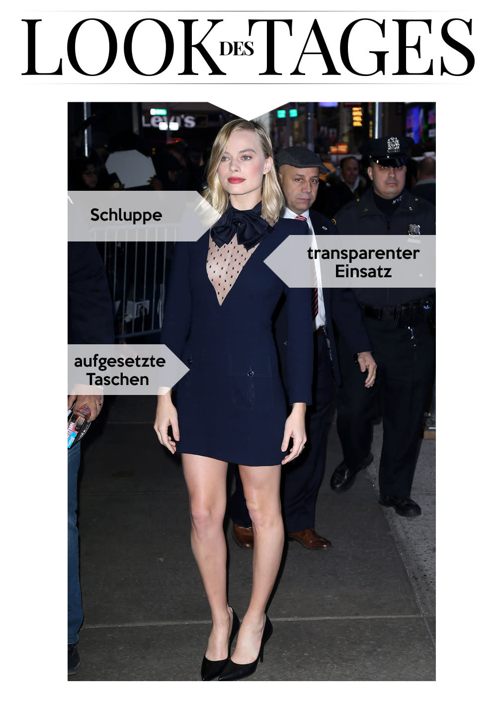 Margot Robbie trug in einer TV-Show ein elegantes Kleid mit sexy Details. (Bild: Broadimage/REX/Shutterstock)