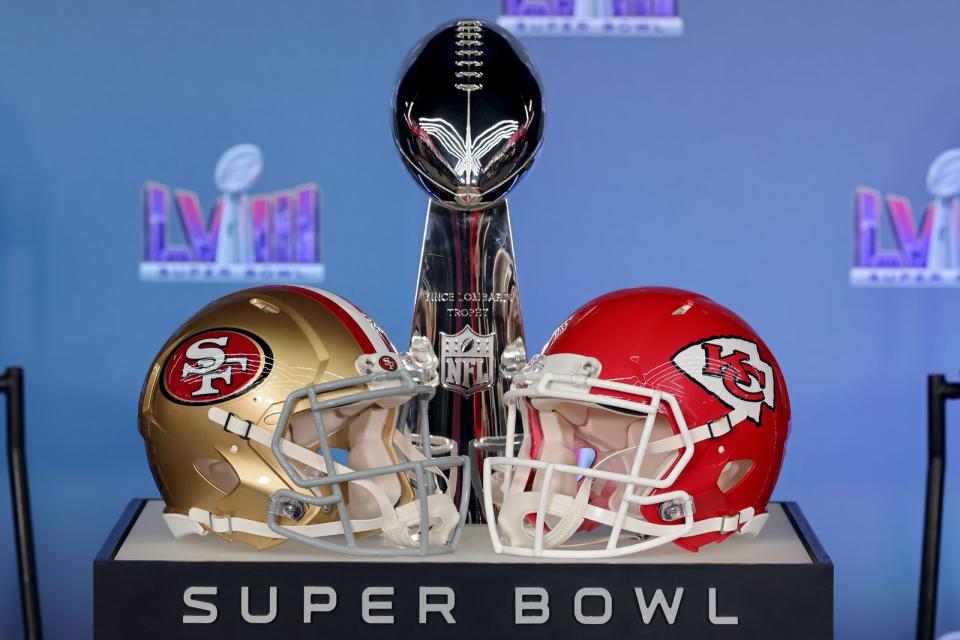 Die San Francisco 49ers und die Kansas City Chiefs treffen im gigantischen US-Sport-Spektakel in Nevada aufeinander. Für Kansas City wäre es der dritte Super-Bowl-Triumph in vier Jahren. (Bild: Ethan Miller / Getty Images)