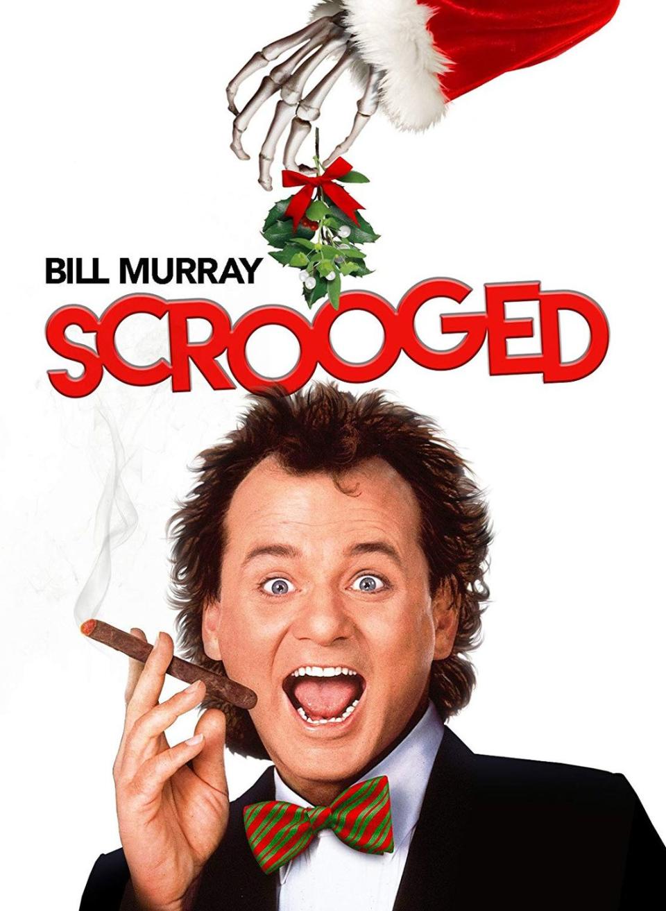 <p>This modernized version of <em>A Christmas Carol</em> stars Bill Murray as a curmudgeonly New York City TV executive who learns the true meaning of Christmas.</p><p><a class="link " href="https://www.amazon.com/Scrooged-Bill-Murray/dp/B0032GWF2A/?tag=syn-yahoo-20&ascsubtag=%5Bartid%7C10067.g.38414559%5Bsrc%7Cyahoo-us" rel="nofollow noopener" target="_blank" data-ylk="slk:WATCH NOW;elm:context_link;itc:0;sec:content-canvas">WATCH NOW</a></p>