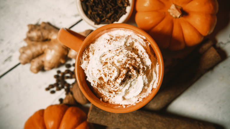 homemade pumpkin spice latte