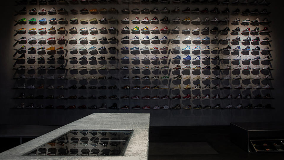 Inside Flight Club’s Los Angeles store on Fairfax Avenue. - Credit: Courtesy of Flight Club