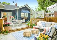 <p>The less space you have, the more intentional you have to be about its design. Small backyards, in particular, can be tricky to work with, especially when you factor in the need for large fixtures like <a href="https://www.goodhousekeeping.com/home/gardening/g30934554/patio-cover-ideas/" rel="nofollow noopener" target="_blank" data-ylk="slk:pergolas;elm:context_link;itc:0;sec:content-canvas" class="link ">pergolas</a>, swimming pools and <a href="https://www.goodhousekeeping.com/home-products/g36014739/best-fire-pits/" rel="nofollow noopener" target="_blank" data-ylk="slk:fire pits;elm:context_link;itc:0;sec:content-canvas" class="link ">fire pits</a>. Really, it means that you have to work smarter, not harder to make the most of your outdoor footprint, so you can entertain guests and soak up the sunshine all summer long.</p><p>Browse through these small backyard ideas to find simple ways to maximize your outdoor space on a budget. Through a mix of landscaping ideas, <a href="https://www.goodhousekeeping.com/home/gardening/advice/g1007/backyard-decorating/" rel="nofollow noopener" target="_blank" data-ylk="slk:decorating tricks;elm:context_link;itc:0;sec:content-canvas" class="link ">decorating tricks</a> and gardening how-tos, you'll get all the inspiration you need to embrace a "less is more" mentality. When building the ultimate backyard, there are two main approaches you can take: Stick with small statements like container gardens, rolling bar carts and potted greenery, or go all-in with <a href="https://www.goodhousekeeping.com/home-products/g27257593/best-outdoor-furniture/" rel="nofollow noopener" target="_blank" data-ylk="slk:brand-new outdoor furniture;elm:context_link;itc:0;sec:content-canvas" class="link ">brand-new outdoor furniture</a> and <a href="https://www.goodhousekeeping.com/home/gardening/g1809/decor-ideas-deck-porch/?" rel="nofollow noopener" target="_blank" data-ylk="slk:major patio renovations;elm:context_link;itc:0;sec:content-canvas" class="link ">major patio renovations</a>. Either way, you'll be amazed just how easy it is to transform your tiny backyard into the outdoor oasis of your dreams.</p>