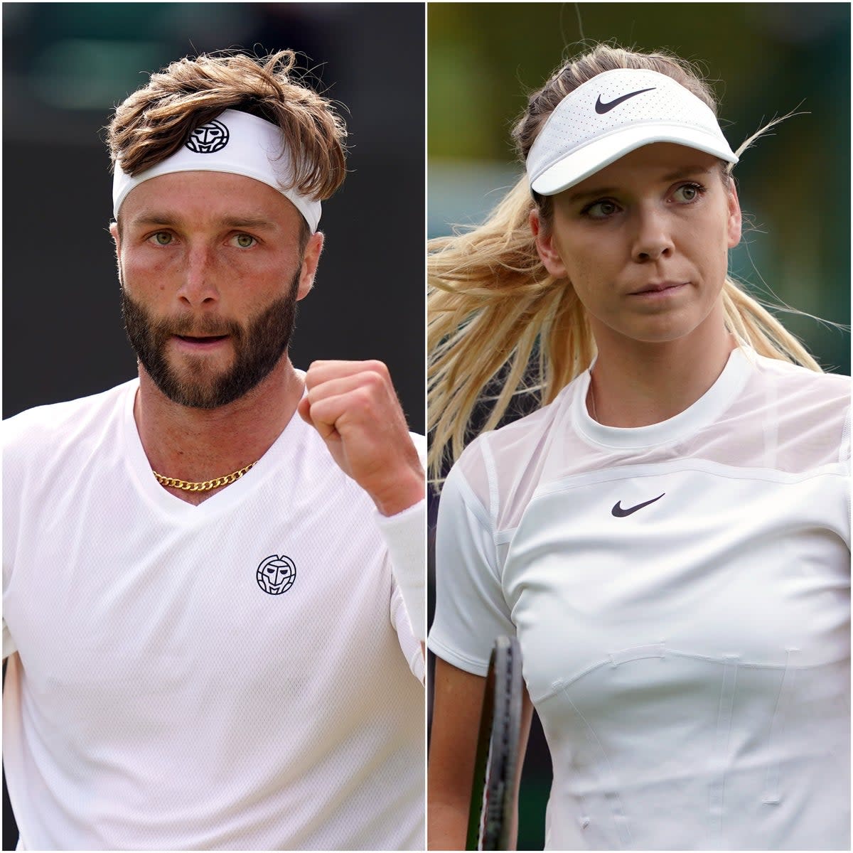 Liam Broady and Katie Boulter (PA)