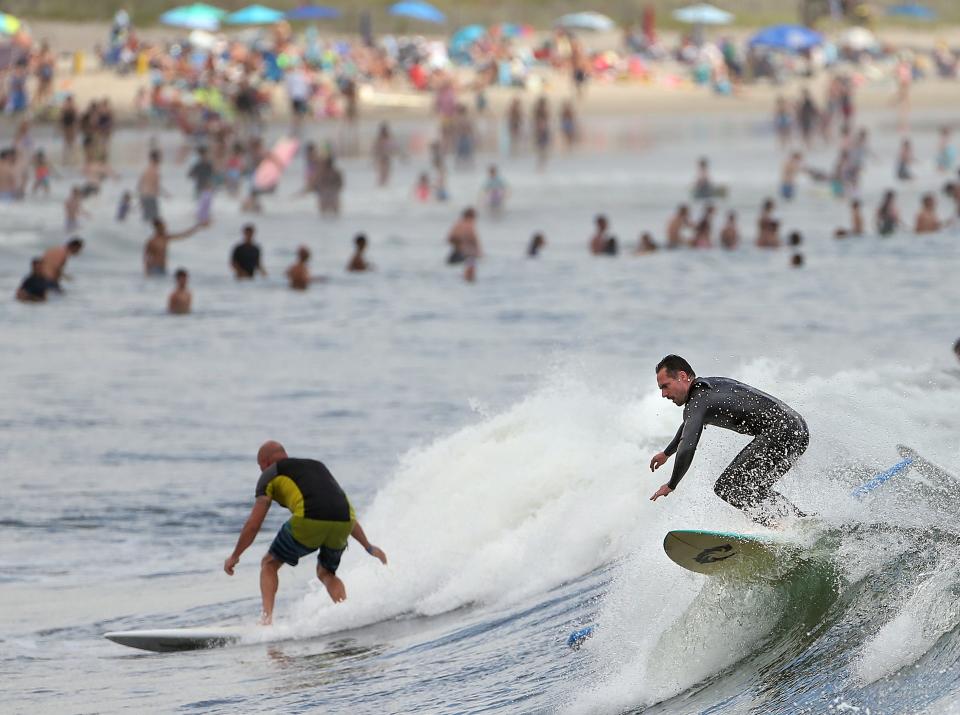 Narragansett Town Beach, among Rhode Island's most popular shores.