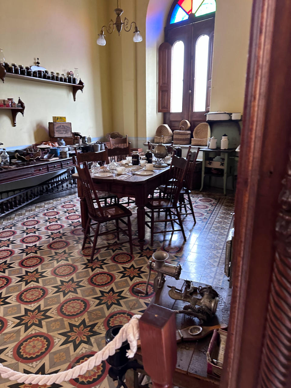 La cocina del Palacio Alvarado está como cuando la familia vivía allí (Cortesía Alicia Civita)