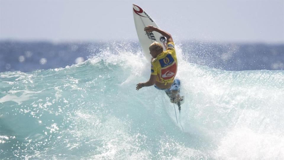 <p>The Gold Coast product shreds at his home break in 2005.</p>