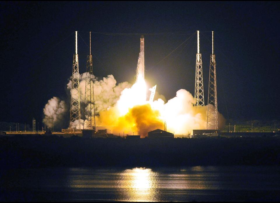 SpaceX successfully launched its Falcon 9 rocket, which carried the Dragon capsule up to space, from Cape Canaveral, Florida, <a href="http://www.huffingtonpost.com/2012/05/22/spacex-launch-falcon-9-rocket-space-x-dragon-capsule-video_n_1534512.html" target="_hplink">on May 22</a>. The original <a href="http://www.huffingtonpost.com/2012/05/19/spacex-launch-abort-faulty-rocket-valve_n_1530487.html" target="_hplink">May 19 launch was delayed</a> because of an engine problem.