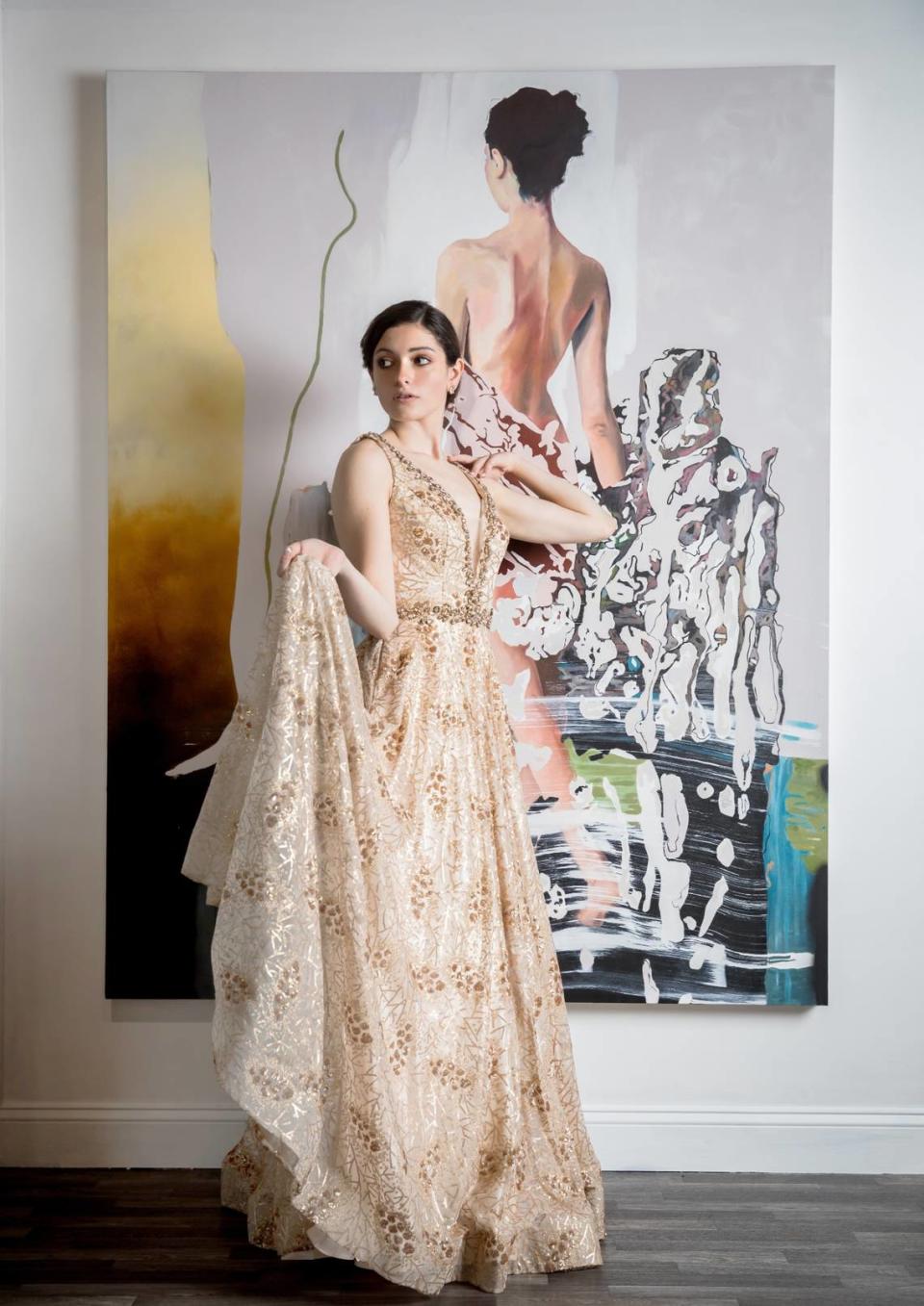 The spirit of collaboration at Lexicon: Case Baumgarten’s Mellifluous painting inspired world-renowned fashion designer, Luis Machicao for his “I Dream of Dior” Collection for Paris Fashion Week SS23.