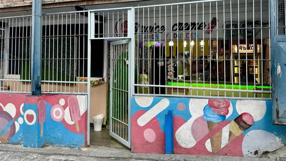 Aray's ice-cream parlour in Petare, Caracas.