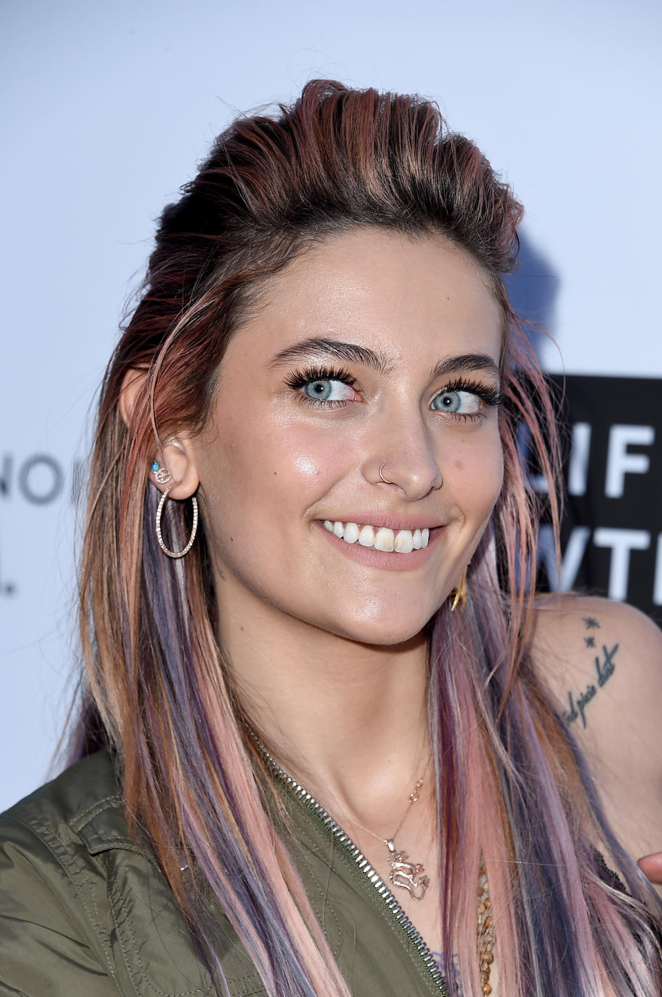 <p>Paris Jackson sigue impresionando con su particular estilo, su pelo y sus tatuajes/Getty Images </p>