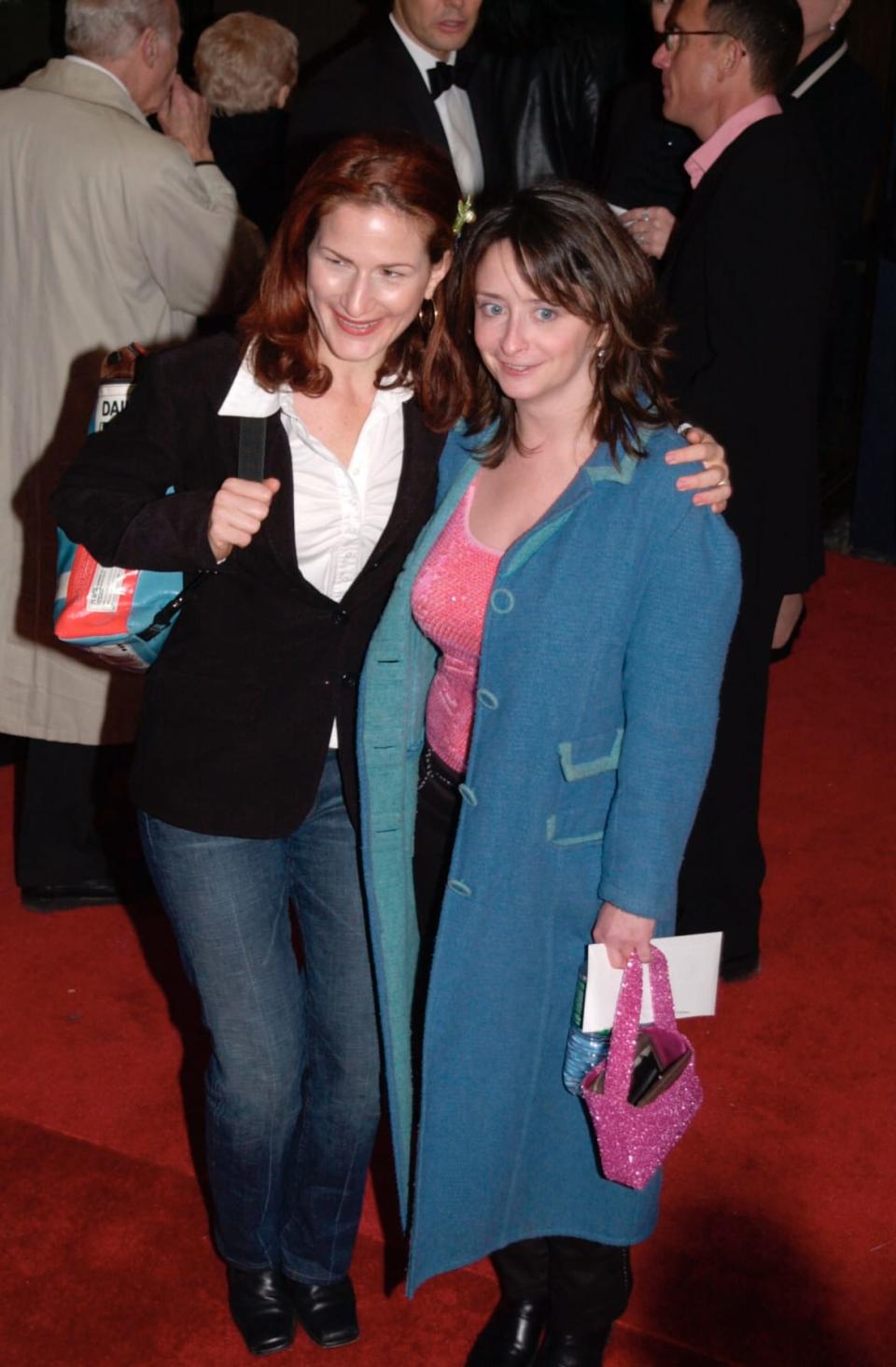 <div class="inline-image__caption"><p>Ana Gasteyer and Rachel Dratch arrive for the premiere of <em>Mamma Mia</em> on October 18, 2001, in New York. </p></div> <div class="inline-image__credit">Lawrence Lucier/Getty</div>