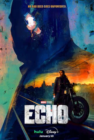 <p>Marvel</p> A poster for Marvel's new series 'Echo'.