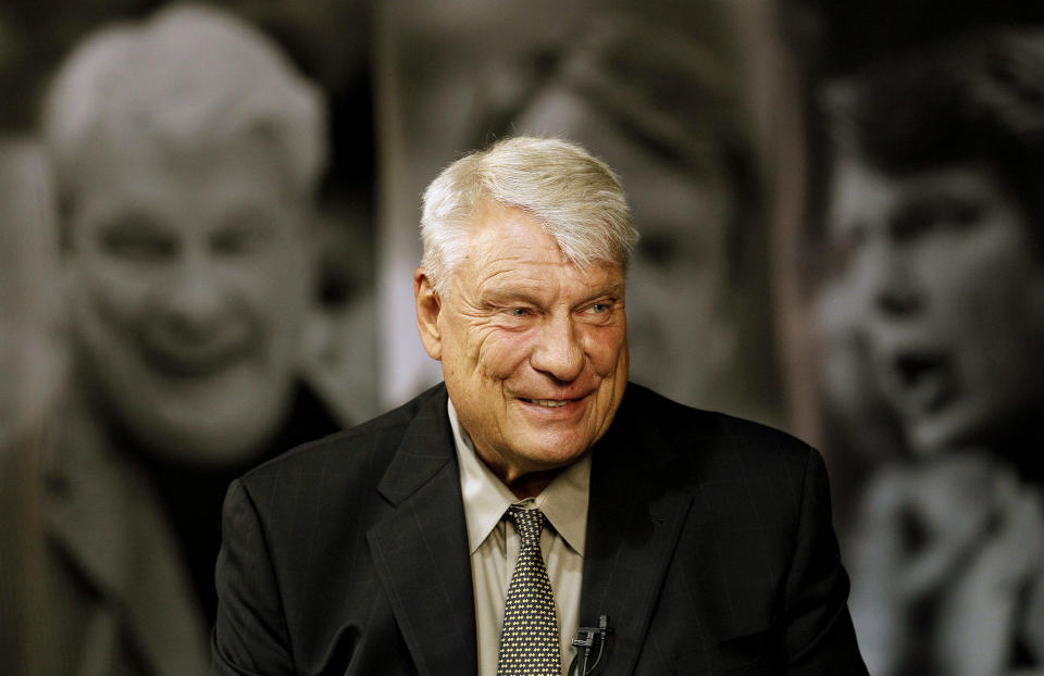 Former Golden State Warriors head coach Don Nelson in 2012. (AP Photo/Jeff Chiu)