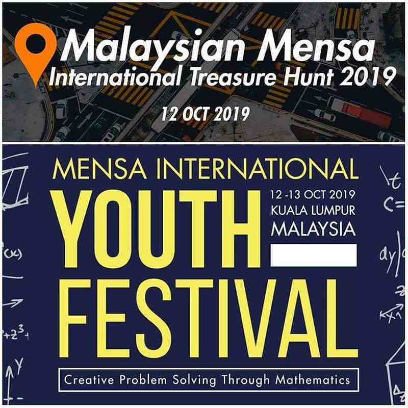 Malaysian Mensa Society has a string of events lined up, including the Mensa International Youth Festival, which engages in creative problem-solving through mathematics. — Picture via Facebook/MalaysianMensa