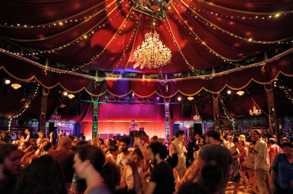 The Spiegeltent venue at Bard College located at Annandale-on-Hudson.