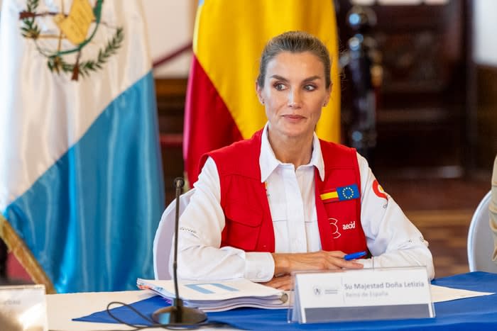 La reina Letizia en Guatemala con la primera dama del país