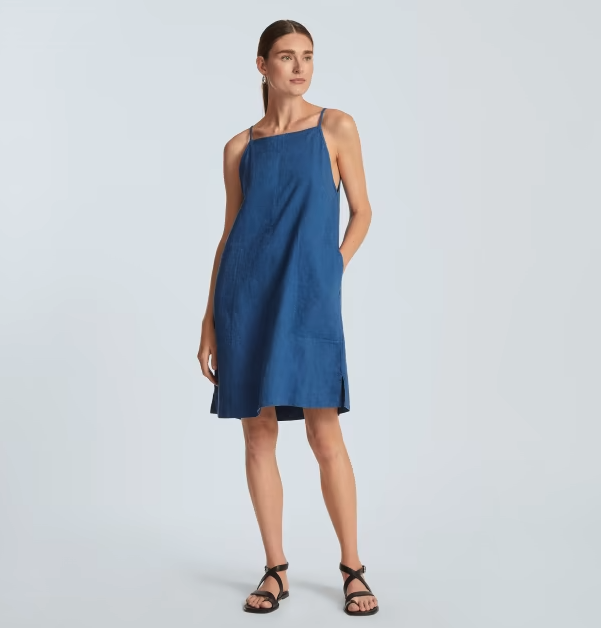 The Linen Apron Dress. Image via Everlane.