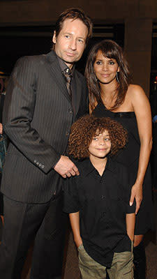 David Duchovny , Micah Berry and Halle Berry at the Los Angeles premiere of DreamWorks Pictures' Things We Lost in the Fire