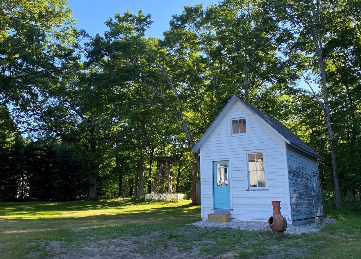 This elderly building, long called Honeymoon House, at the Hotel Washington and Studio will become a shop featuring locally made food products. The Washington Island hotel was awarded a grant from the state's Buy Local, Buy Wisconsin program to help make it happen.