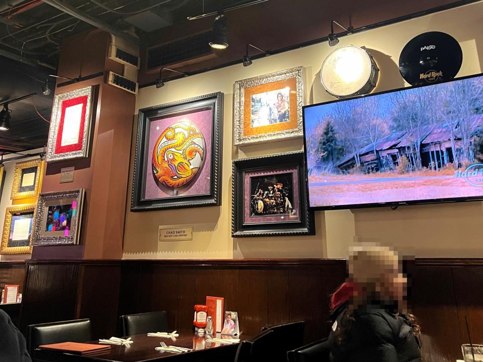 interior of the hard rock cafe