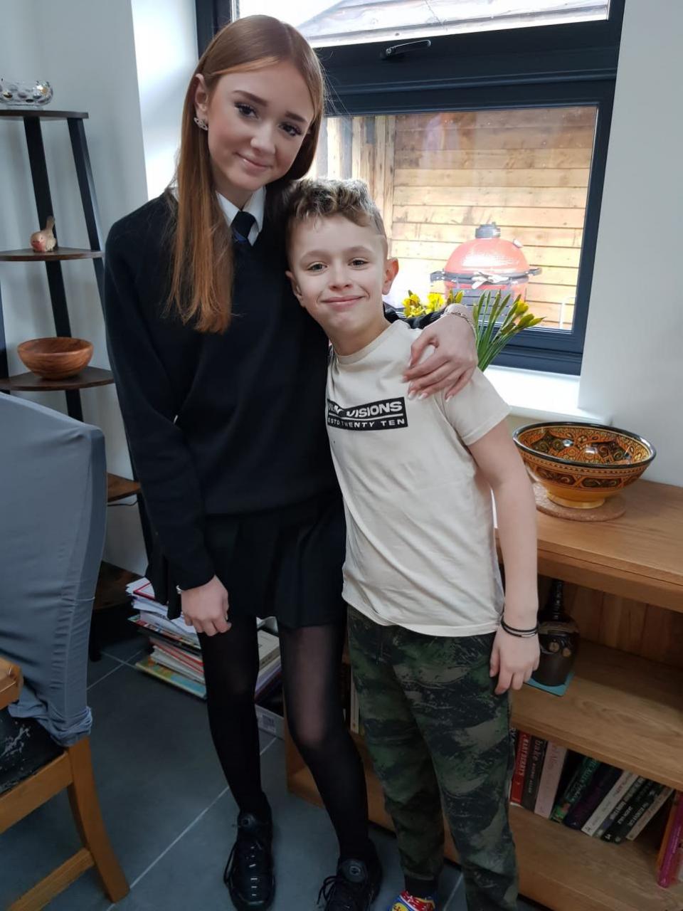 Northwich Guardian: Eloise Laws (left) and her brother, Sam Laws, who will no doubt be walking a few extra miles in support of his sister's challenge