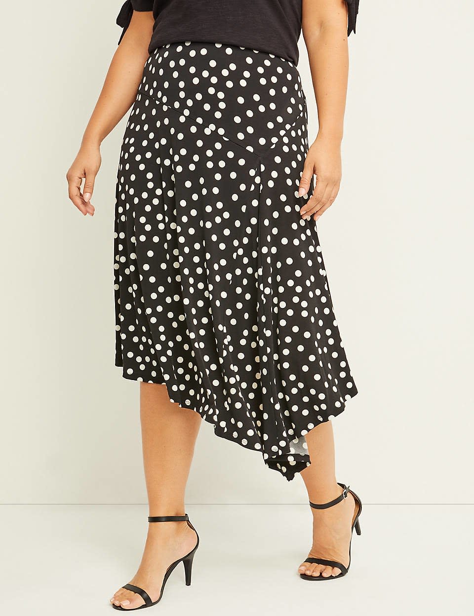 Lane Bryant Asymmetrical Midi Skirt