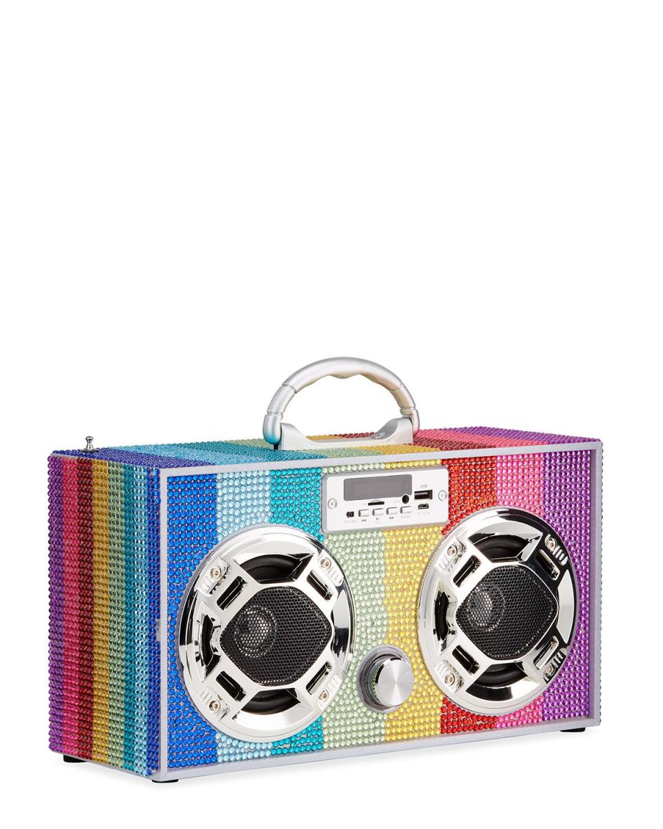 Rainbow Bling Bluetooth Boombox